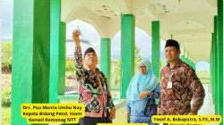 Foto : Kabid Pendis Monitoring Gedung Perpustakaan Dan Persiapan Gedung SBSN MAN Flores Timur